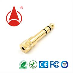 6.3立體公頭轉(zhuǎn)3.5立體母座，DC音叉插頭，DC母座，充電頭，DC plug,連接器，適配器插頭，端子，防水母座，DC插頭廠家